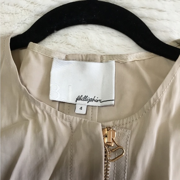 3.1 phillip lim scalloped lae mini tan beige dress size 4 - Picture 7 of 8